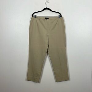 Lafayette 148 New York Pullon Straight Business Casual Beige Womens 14 Pants